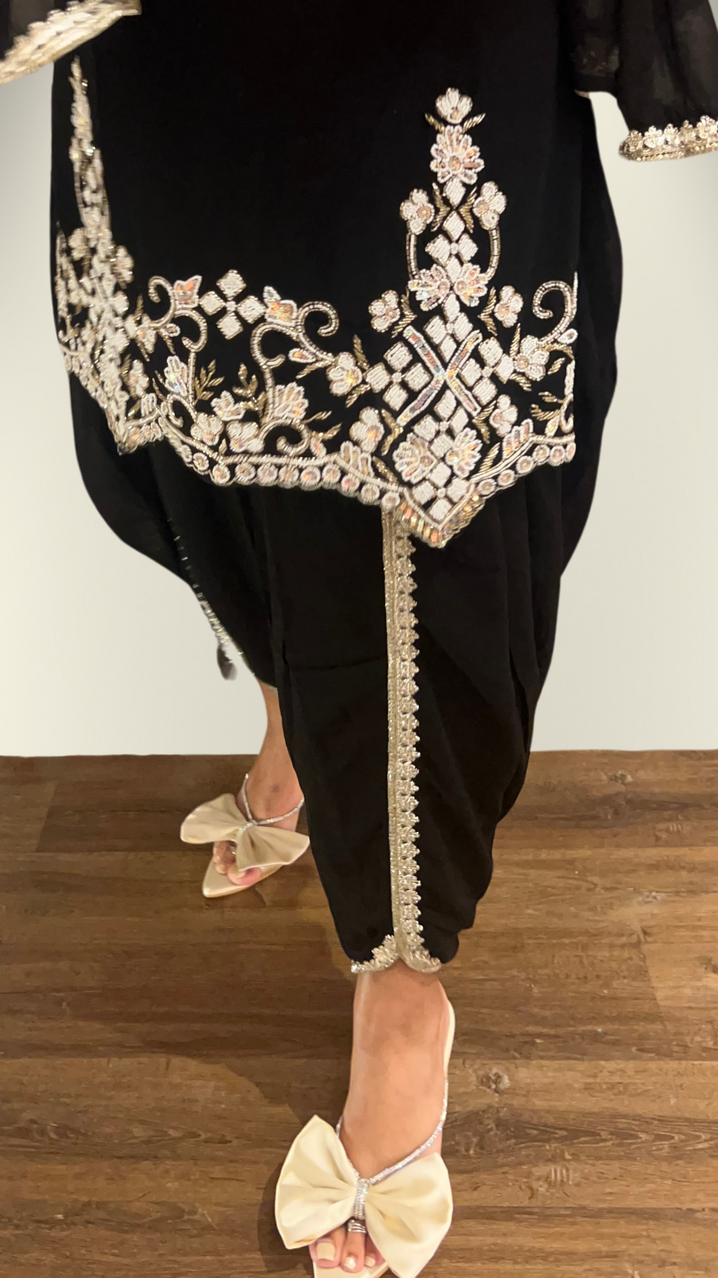 Siyah Sitara Black Tulip Suit Set