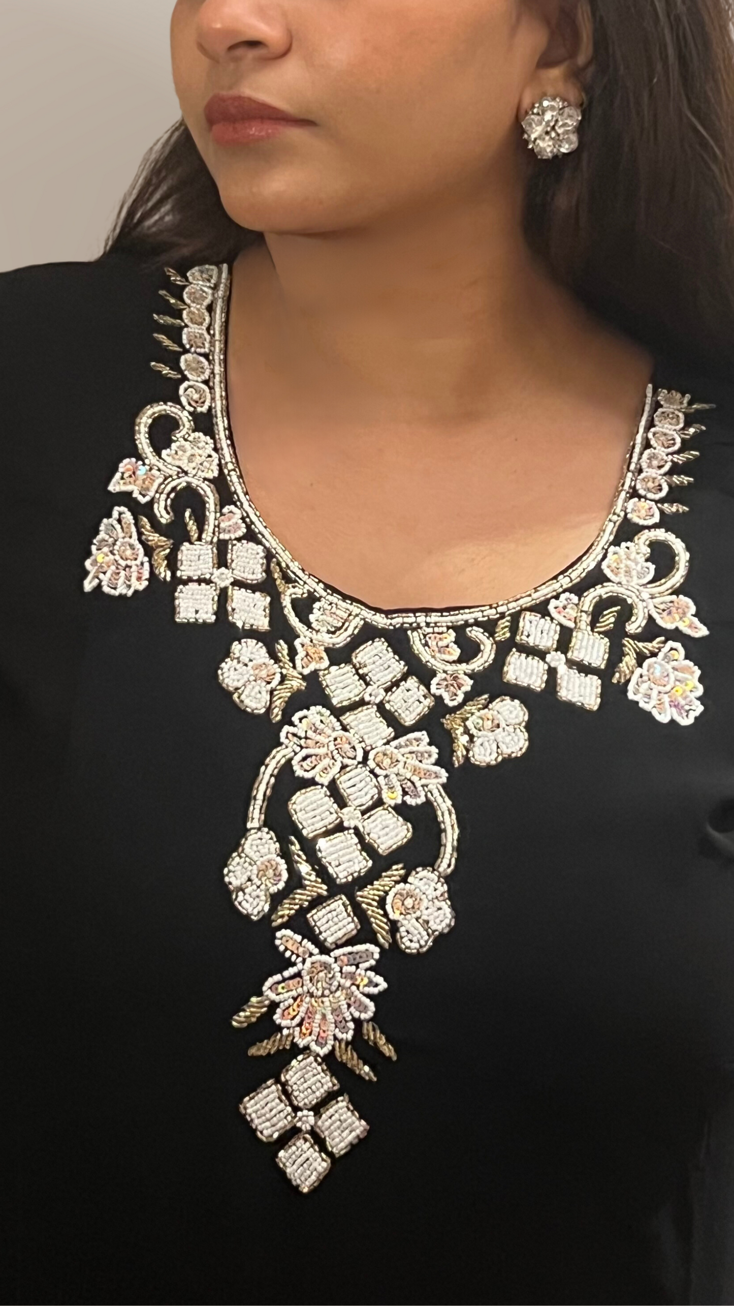 Siyah Sitara Black Tulip Suit Set
